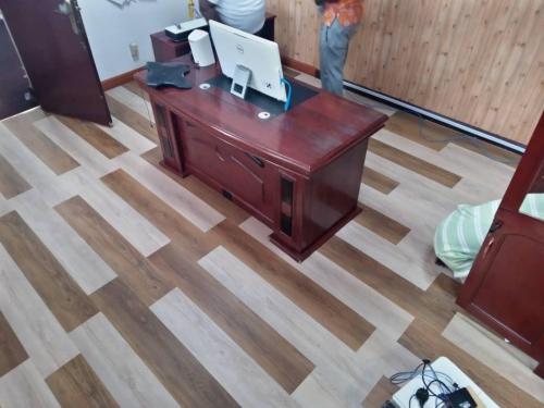 Cork Floor Tiling