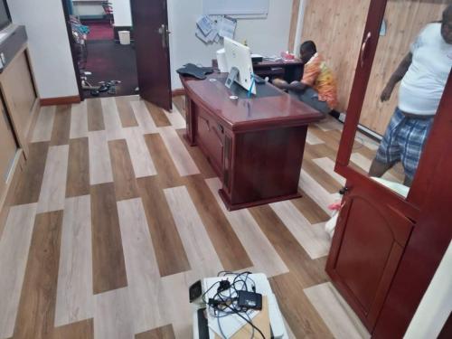 Cork Floor Tiling